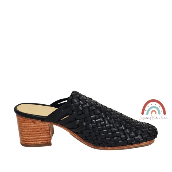 New! Nisolo All Day Woven Leather Heeled Mule - Picture 8 of 16